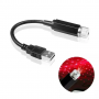 Projektor USB do samochodu i wnętrz - efekt gwiazd, czerwony