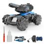 RC Car Gesture Sensor Stunt Multifunctional Combat Detachable Deformation Truck Toys with Water Spray Blue - UKC041B