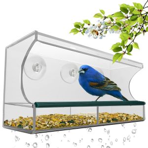 Rectangle bird feeder- transparent (30*10*14cm)