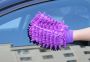 Rękawica z mikrofibry do mycia samochodu - fioletowa