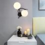 Retro wrought minimalist little iron man wall lamp-Type 2(without bulb)