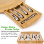 Round Slide cheese board with Knife Set - HY1118