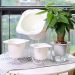 Ruolan Gardening lazy flower tray, home furnishing decoration - plastic pot, small