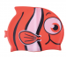 Silicone small fish swimming cap red