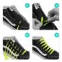 Simple rubber shoelace - green