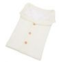 Sleeping bag with buttons, outdoor baby knitting stroller 68*40 - white
