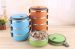 Stainless steel insulated lunch box (Set/4 Pcs) - Green Color