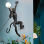 Stylowa lampa ścienna - małpka (lewa ręka)