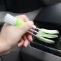 Szczotka do czyszczenia żaluzji / wentylacji w samochodzie - zielona