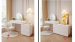 Toaletka kosmetyczna Premium/ Komplet mebli blat 100 cm Martyna - kolor biały