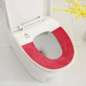 Toilet seat cover household cushion - Cartoon Red