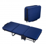 Triple portable folding bed (180*75*26cm)-Deep blue