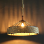 Vintage Industrial Hemp Rope Ceiling Lamp- D30cm(without bulb)