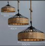Vintage Industrial Hemp Rope Ceiling Lamp- D30cm(without bulb)