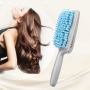 Water Fast Drying Hair Towel Comb Air Cushion Massage Anti-static Brush- Blue