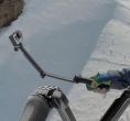 Waterproof handheld selfie pole landing tripod (foldable three times)