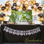 Wedding party supplies Balloon chain kit - gold & black & white