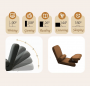 Wielofunkcyjny fotel wypoczynkowy rozkładany - brązowy