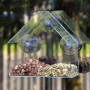 Window bird feeder - transparent ( 15x15x6cm)