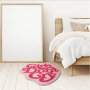Woolen carpet 100*100cm- Pink