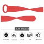 Xiaomi Mi Band rubber 3/4 belt - red