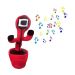 Zabawka dla dzieci - Tańczący i śpiewający kaktus SQUID GAME - czerwony kwadrat