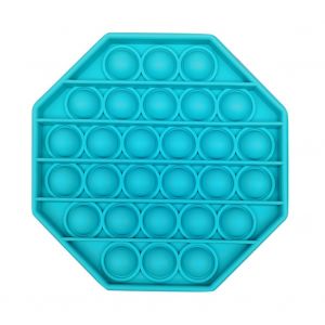 Zabawka sensoryczna PopIt antystresowa w kształcie oktagonu - niebieska